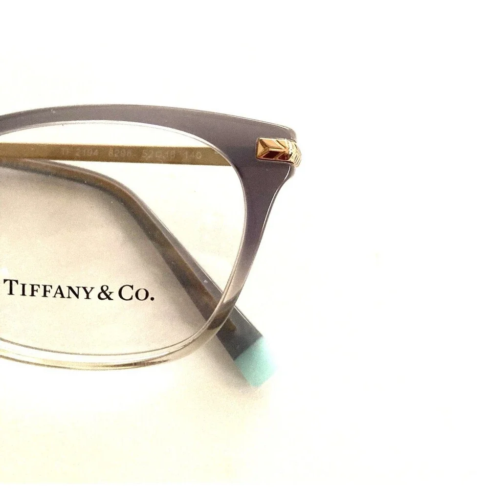 New Women’s Tiffany & Co Eyeglass Frames TF2194 8298 Gradient Gray w/Case Demo